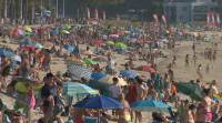 O sol da fin de semana animou a afluencia das praias galegas