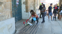 Minuto de silencio polos dous mozos desaparecidos esta semana en Porto do Son