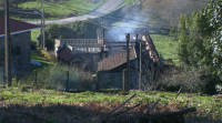 Unha familia da Lama, en Pontevedra, queda sen casa por mor dun incendio