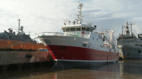 Un novo barco da pesqueira galega Iberconsa navega por augas arxentinas