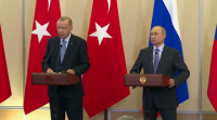 Putin e Erdogan acordan a retirada das forzas kurdas a máis de 30 km da fronteira