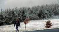 A primeira nevarada do ano en Galicia cubriu as montañas de Lugo e Ourense