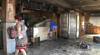 Un incendio calcina todo o que había no interior dun restaurante en Louro