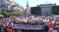Multitudinaria marcha no décimo aniversario do asasinato de Marta del Castillo