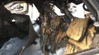 Investigan o xefe e dous traballadores da pirotecnia polo incendio nos coches de Bouzas