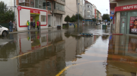 Inundacións en Ponteceso polo desbordamento dos regueiros que desembocan no Anllóns
