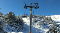 Manzaneda, chea de neve, pero sen turistas