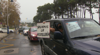 Os hostaleiros piden axudas para que o sector sobreviva nunha caravana de protesta