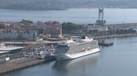 A Coruña recibe o primeiro cruceiro durante a pandemia desde marzo de 2020