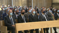 Políticos e achegados despiden a Valeriano Martínez nunha misa funeral na catedral de Santiago