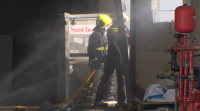 Balance final do incendio no Ceao: o lume arrasou tres naves e afectou outras tres