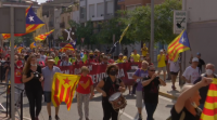 Uns dez mil independentistas reivindican o legado do 1-O en tres marchas