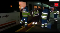Feridos leves catro pasaxeiros ao descarrilar o tren Valladolid-Madrid