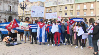 Concentracións de apoio ás protestas de Cuba na Coruña e en Madrid