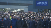 Os traballadores de Airbus saen á rúa en defensa dos seus postos de traballo