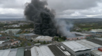 Espectaculares imaxes do incendio a vista de dron