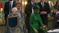 Último acto oficial do príncipe Henrique e Meghan coa familia real británica
