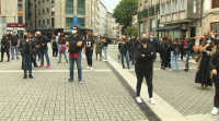 Os autónomos concéntranse en Pontevedra para reclamar medidas a favor deste colectivo