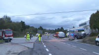 Dúas persoas quedan feridas nun accidente múltiple no concello ourensán de Taboadela