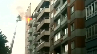 Susto tras declararse un incendio durante a noite nun piso en Vigo