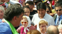 Evo Morales acode á marcha das Nais da Praza de Maio