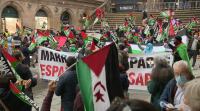 Protesta en Santiago para denunciar a violación do cesamento do fogo de Marrocos no Sáhara Occidental