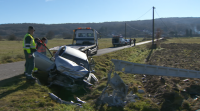 Accidente grave no concello ourensán de Porqueira, con catro adultos feridos e dous nenos ilesos