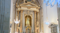 O santuario da Virxe da Peregrina reabre as súas portas tras unha semana pechado ao culto e ás visitas