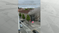 Evacúan dúas traballadoras por un incendio nas oficinas de Recadación do Concello de Santiago