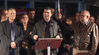 Gonzalo Caballero arroupa o candidato socialista en Ourense