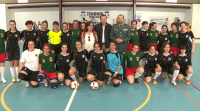 Partido de fútbol pola igualdade entre a Garda Civil e o Tenorio Fútbol Sala