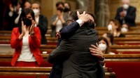 Aragonès, elixido presidente da Generalitat cos votos do bloque independentista