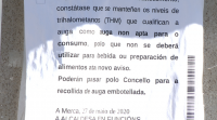 Dous meses coa auga contaminada no concello da Merca