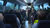 1.200 galegos saen en autobús para pedir a reactivación de Endesa