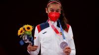 Adriana Cerezo, prata en taekwondo, primeira medalla para España