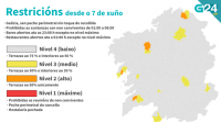 Galicia recupera a mobilidade en todos os concellos o luns