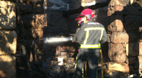 Evacúan ferido un home en Celanova tras un incendio na súa vivenda