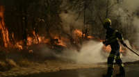 O incendio que comezou en Cualedro e afecta Monterrei queimou xa 1.000 hectáreas