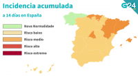 Murcia únese ás comunidades en risco baixo