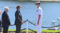 O rei retoma a súa axenda cunha visita á Comandancia Naval do Miño, en Tui