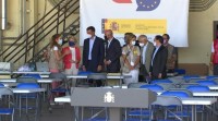 Os líderes da UE arroupan a Sánchez no centro de refuxiados afgáns de Torrexón