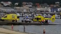 Ferido grave un motoristra tras bater cun turismo na Pobra do Caramiñal