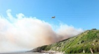 Controlado un incendio forestal na Coruña que queimou 15 hectáreas en cinco horas