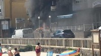Arde a terraza dun hotel en obras de Poio que non tiña hóspedes