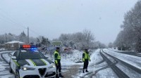 A neve regresa a Ourense despois do paso da borrasca Karim e caen as temperaturas