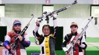 Yang Qian, primeira medalla de ouro en Tokyo 2020