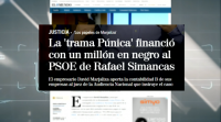 A Púnica pagou case un millón de euros en negro ao PSOE de Simancas, segundo o xornal 'El Mundo'
