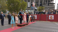 Os Reis presiden en Madrid o desfile da Festa Nacional