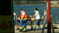 Ferido grave un neno en Baiona tras lanzarse á auga de cabeza nun lugar con pouca profundidade