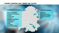 En dezaseis concellos galegos, a maioría en Ourense, non hai casos de covid−19